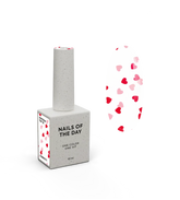 NAILSOFTHEDAY Kupidon top 01 top con corazones rojos 10 ml