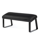 Apoyabrazo Negro con Patas Metálicas Inclinadas