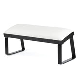 Apoyabrazo Blanco con Patas Metálicas Inclinadas