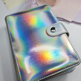Álbum para 20 placas de stamping-Encuadernación rígida holográfica 10x15 cm