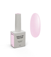 Nailsoftheday Cover base NEW Formula 26 rosa con shimmer plateado 10ml