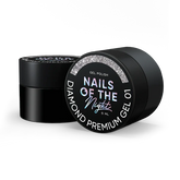 NAILSOFTHENIGHT Diamond Premium gel 01 Plateado Con Finas Hojas Metálicas 5 ml