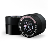 NAILSOFTHENIGHT Diamond Premium gel 04 Rosa Dorado Con Finas Hojas Metálicas 5 ml