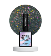 NAILSOFTHENIGHT 01 Base Reflectante De Camuflaje Con Brillo Purpurina Plateada Y Rosa 10 ml