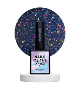 NAILSOFTHENIGHT 03 base reflectante de camuflaje con brillo (destellos violeta y rosa) 10 ml