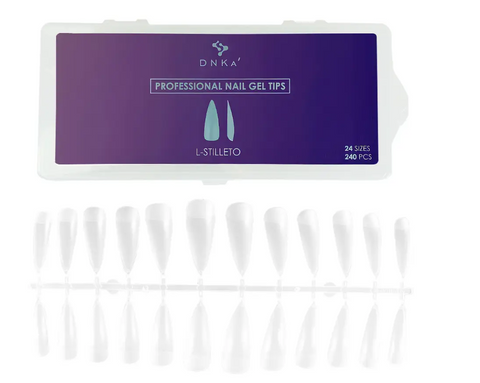 DNKA Gel Tips L-Stilleto 240un