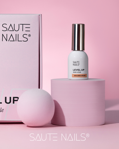Saute Nails-Gel en botella BiB Level UP Golden Hour 8 ml
