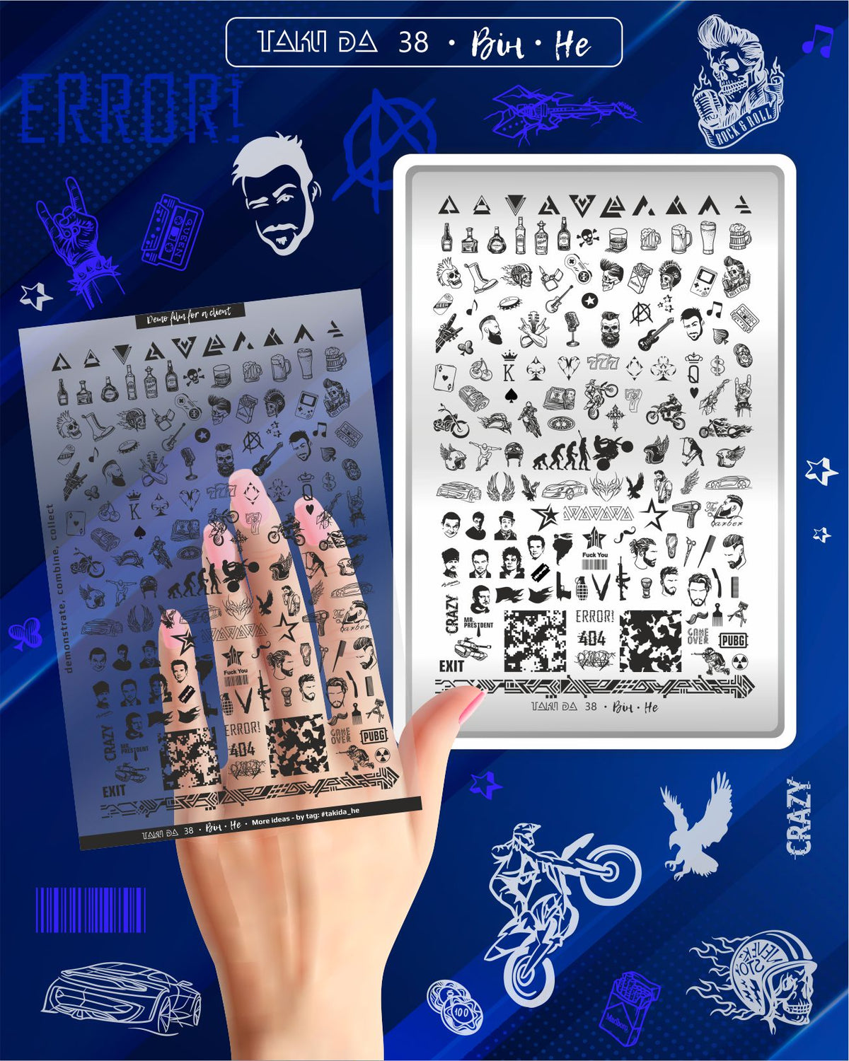 Placa TAKIDA Para Estampar Con Demo Hoja 38
