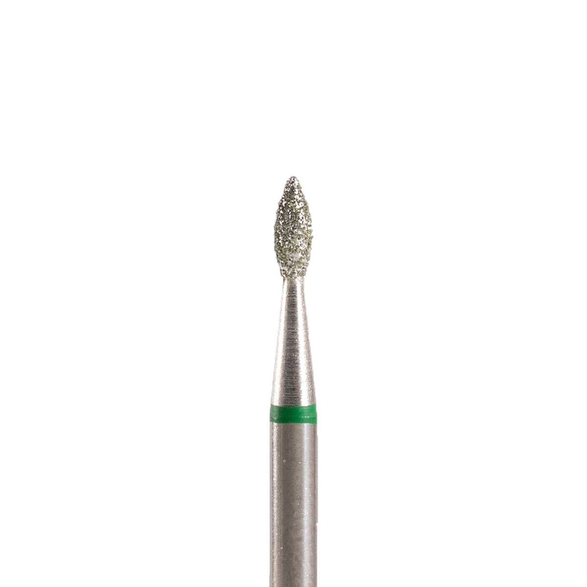 Fresa/Broca de diamante, forma de oliva  verde 1.8