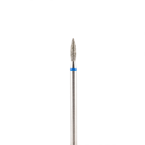 Fresa/Broca de diamante, forma de llama azul 2.1 8mm
