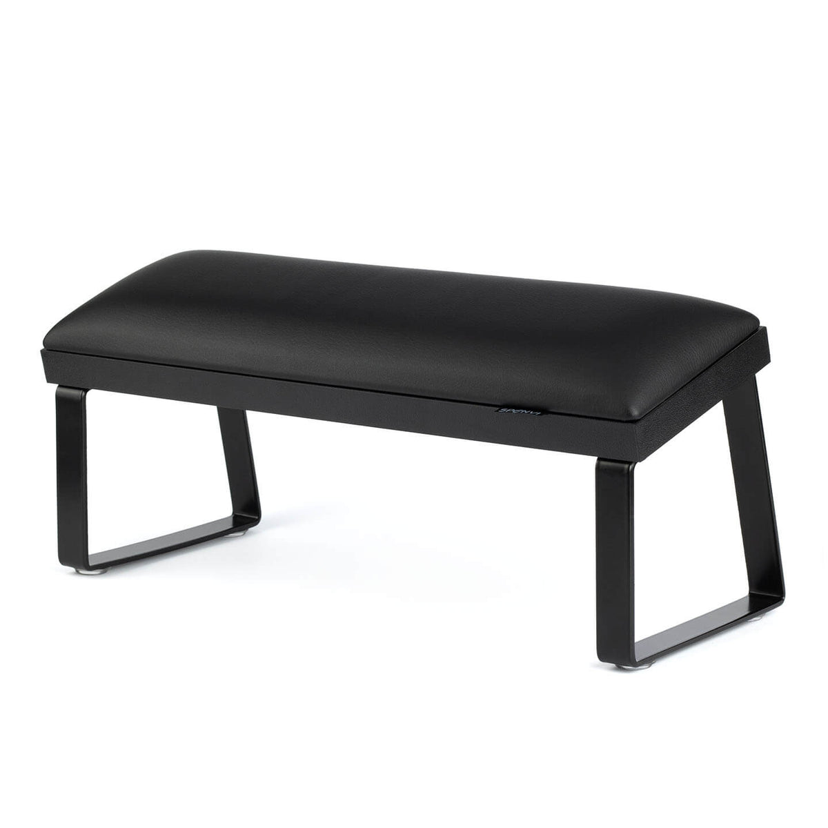 Apoyabrazo Negro con Patas Metálicas Inclinadas