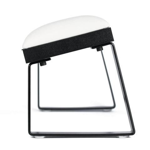 Apoyabrazo Blanco con Patas Metálicas Inclinadas