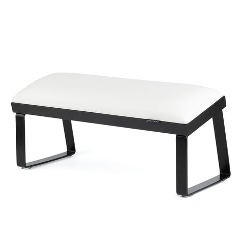 Apoyabrazo Blanco con Patas Metálicas Inclinadas