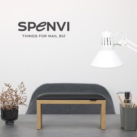 Apoyabrazo Negro con Madera