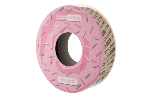Cinta abrasiva desechable blanca PapmAm EXPERT  180 grit (sin estuche de plástico)