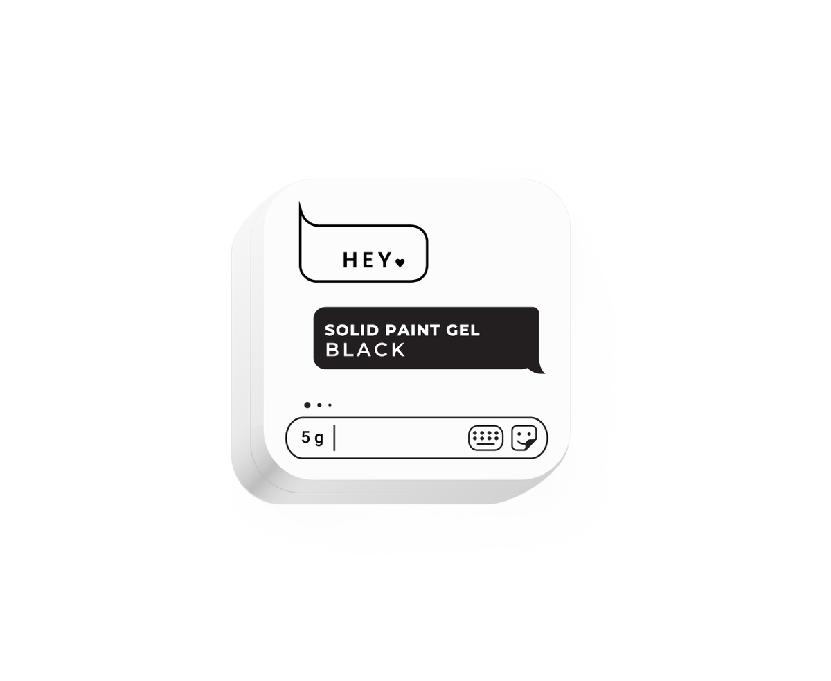HEYLOVE Gel Paint Solid Black 5g