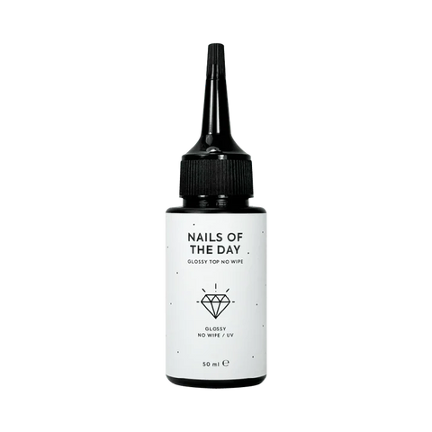 NAILSOFTHEDAY Glossy Top No Wipe(sin capa pegajosa y con filtros UV) 50ml refill