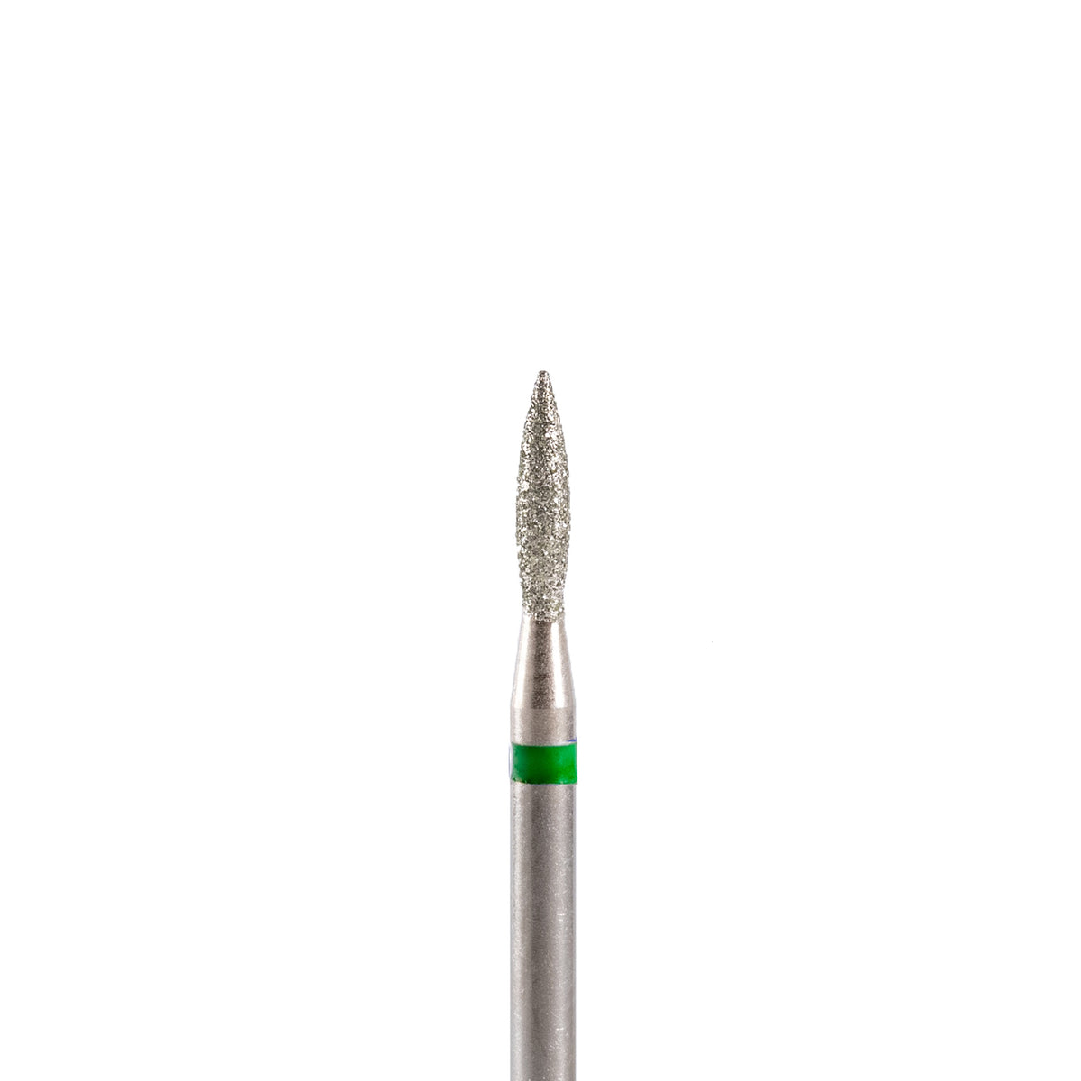 Fresa/Broca de diamante, forma de llama verde 2.1 8mm