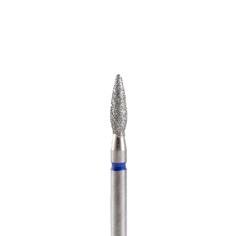 Fresa/Broca de diamante, forma de llama azul 2.3 sin punta 8mm