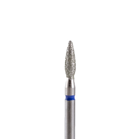 Fresa/Broca de diamante, forma de llama azul 2.5 8mm