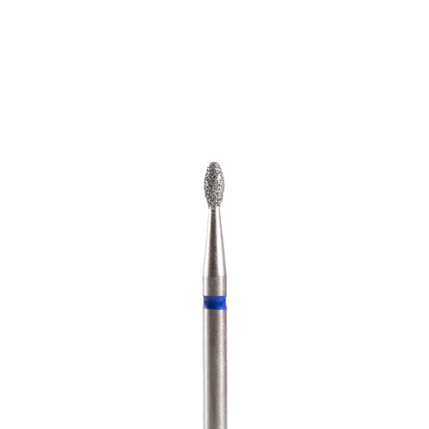 Fresa/Broca de diamante, forma de oliva azul 1.8 sin punta