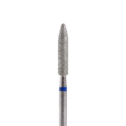 Fresa/Broca de diamante, forma de bala alargada azul 3.1