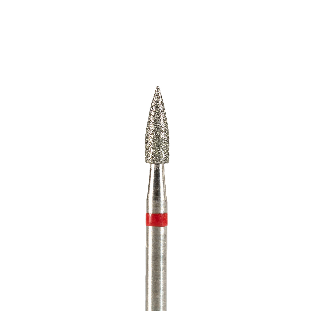 Fresa/Broca de diamante, forma de bala roja 2.5