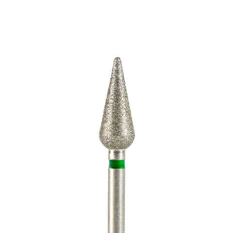 Fresa/Broca de diamante, forma de gota verde 5.0