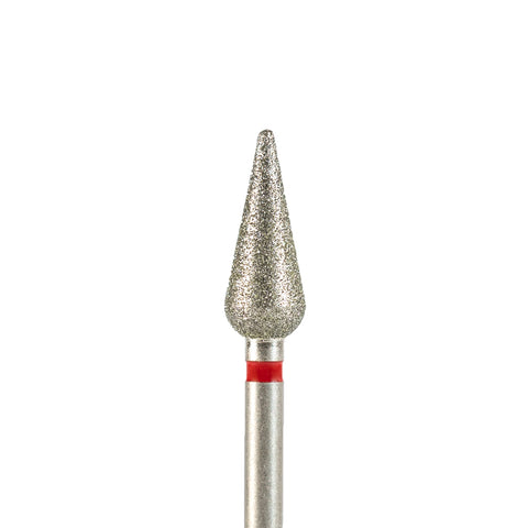 Fresa/Broca de diamante, forma de gota roja 5.0