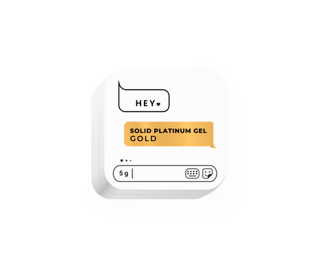 HEYLOVE Gel Paint Solid Platinum Gold 5g