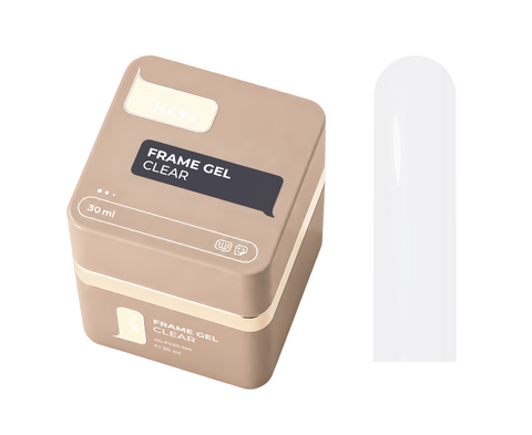HEYLOVE Gel Constructor de Uñas Frame Builder Gel Transparente con Dosificador, 30 ml