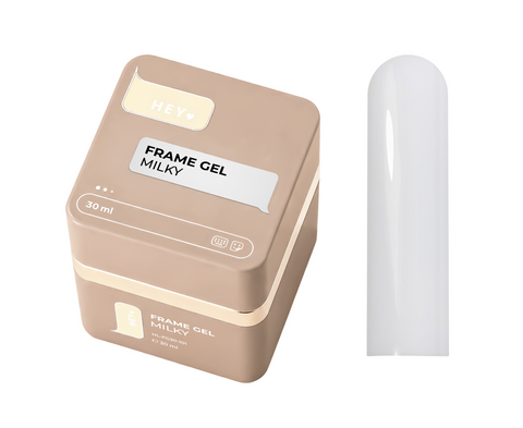 HEYLOVE Frame Builder Gel MILKY 30 ml – Gel Constructor Blanco Lechoso con Dosificador