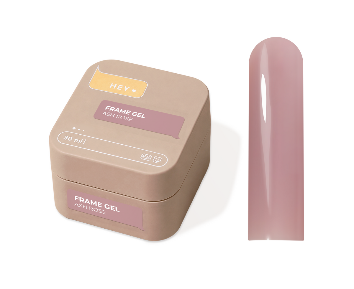 HEYLOVE Frame Builder Gel ASH ROSE 30 ml – Gel Constructor Rosa Ceniza Frío