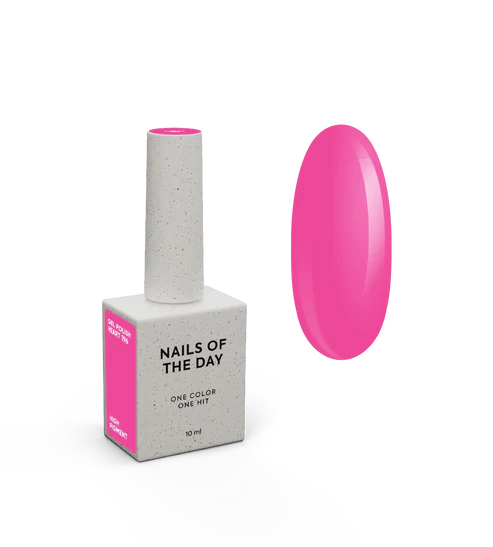 NAILSOFTHEDAY Heart 196 — esmalte semipermanente rosa neón 10 ml