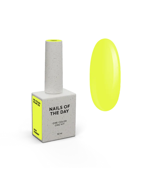 NAILSOFTHEDAY Solar 230 esmalte semipermanente amarillo neón  10 ml