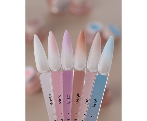 HEYLOVE Nail Cushion Set White 6 un