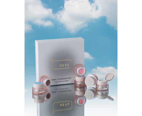 HEYLOVE Nail Cushion Set White 6 un