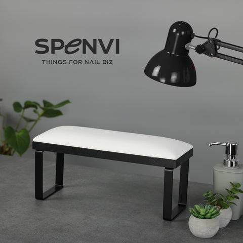 Apoyabrazo Blanco con Patas Metálicas Desmontables