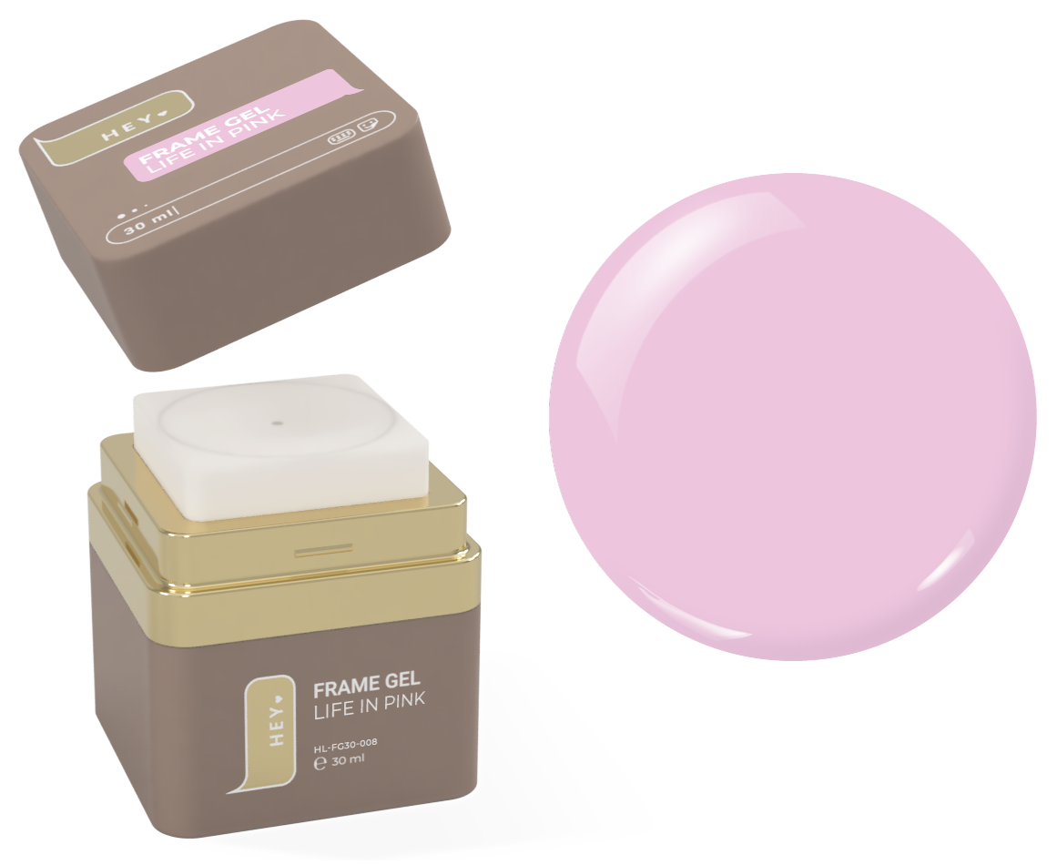 HEYLOVE Frame Builder Gel LIFE IN PINK 30 ml – Gel Constructor Rosa Frío