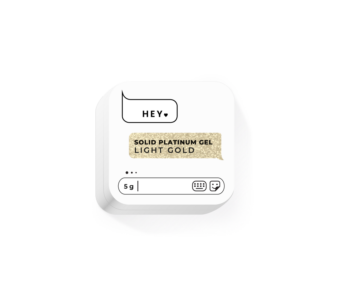 HEYLOVE Gel Paint Solid Platinum Light Gold 5g