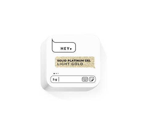 HEYLOVE Gel Paint Solid Platinum Light Gold 5g