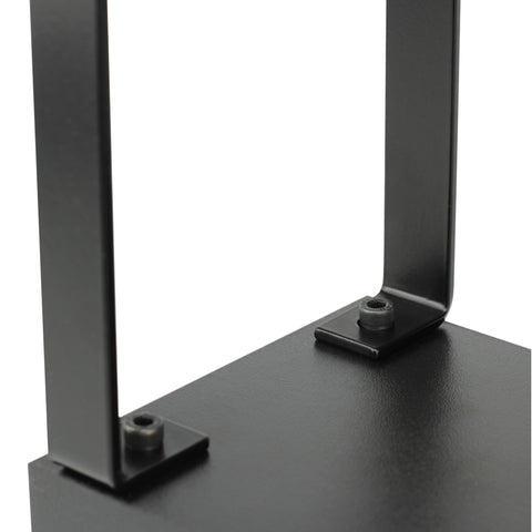 Apoyabrazo Negro con Patas Metálicas Desmontables