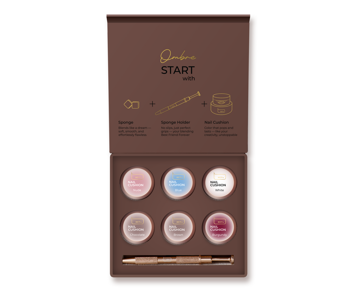 HEYLOVE Set Nail Cushion Set Brown 6 un