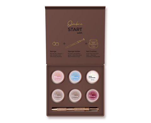 HEYLOVE Set Nail Cushion Set Brown 6 un