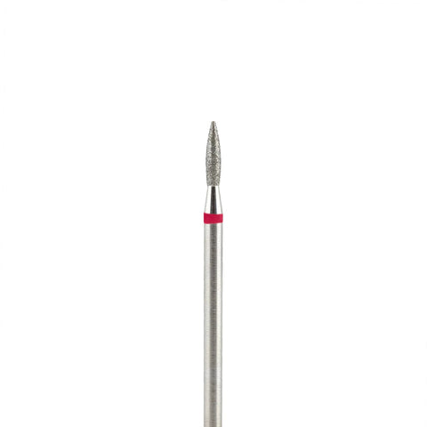 Fresa/Broca de diamante, forma de llama roja 1.8 sin punta 8mm