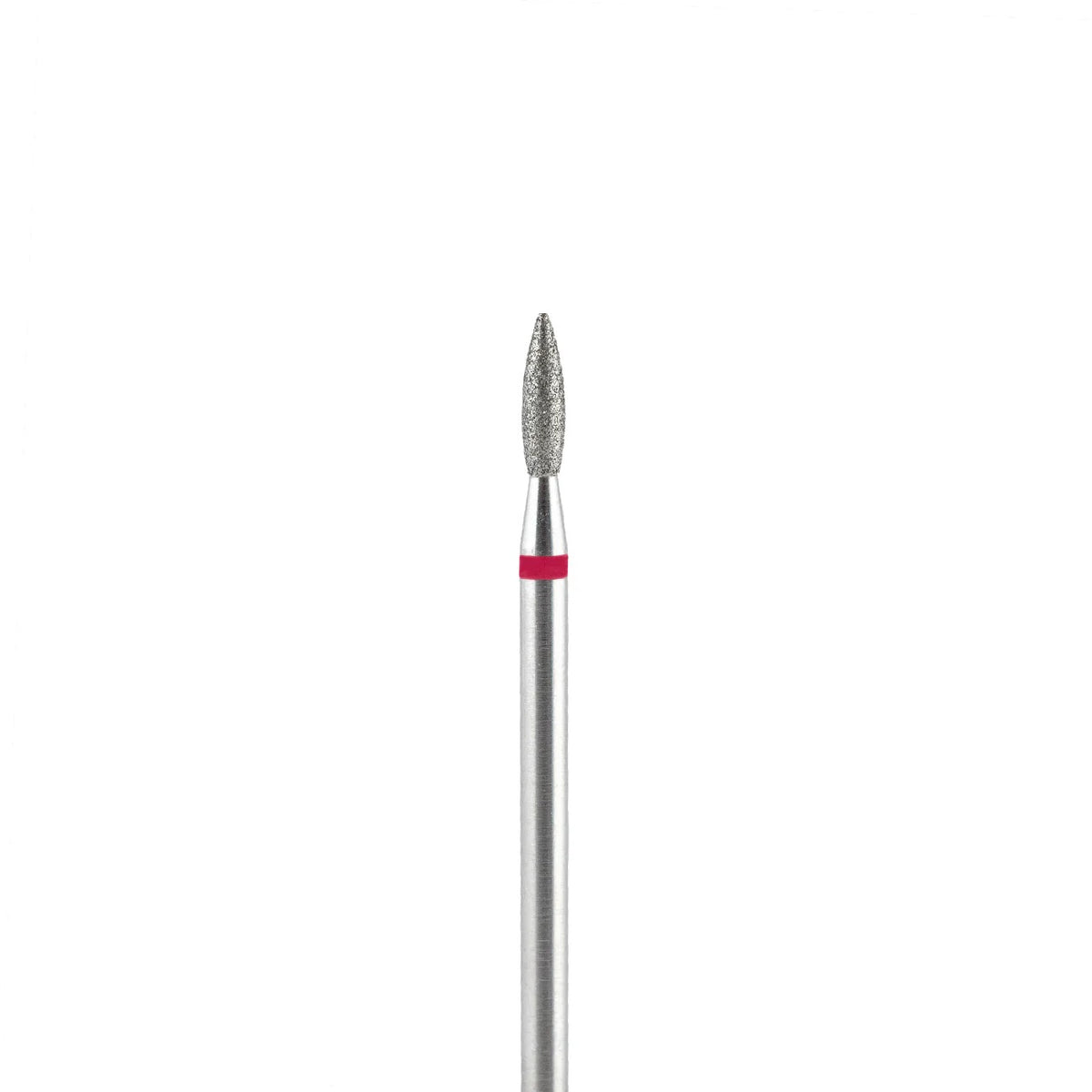 Fresa/Broca de diamante, forma de llama roja 2.1  sin punta 8mm