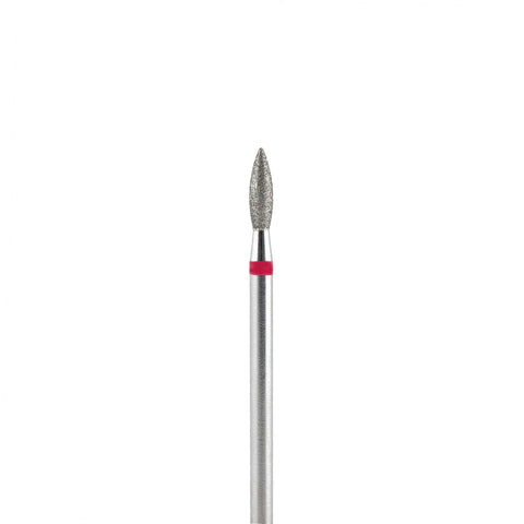 Fresa de diamante, forma de llama roja 2.3 sin punta