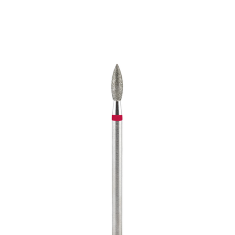 Fresa de diamante, forma de llama roja 2.5