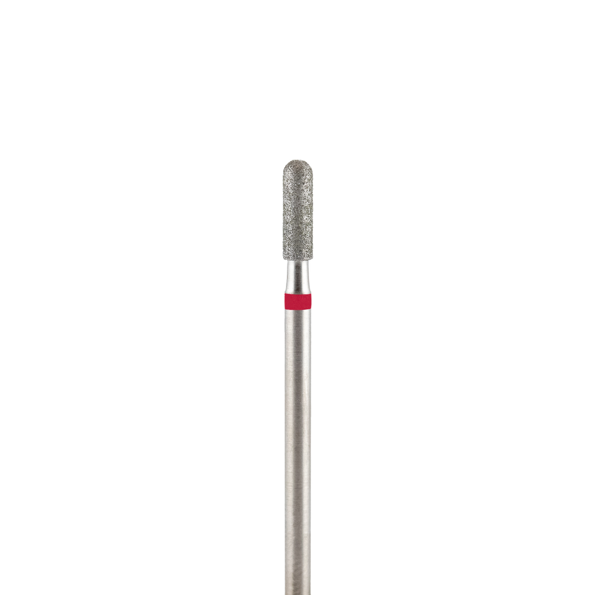 Fresa  de diamante, forma de microfono roja 2.5