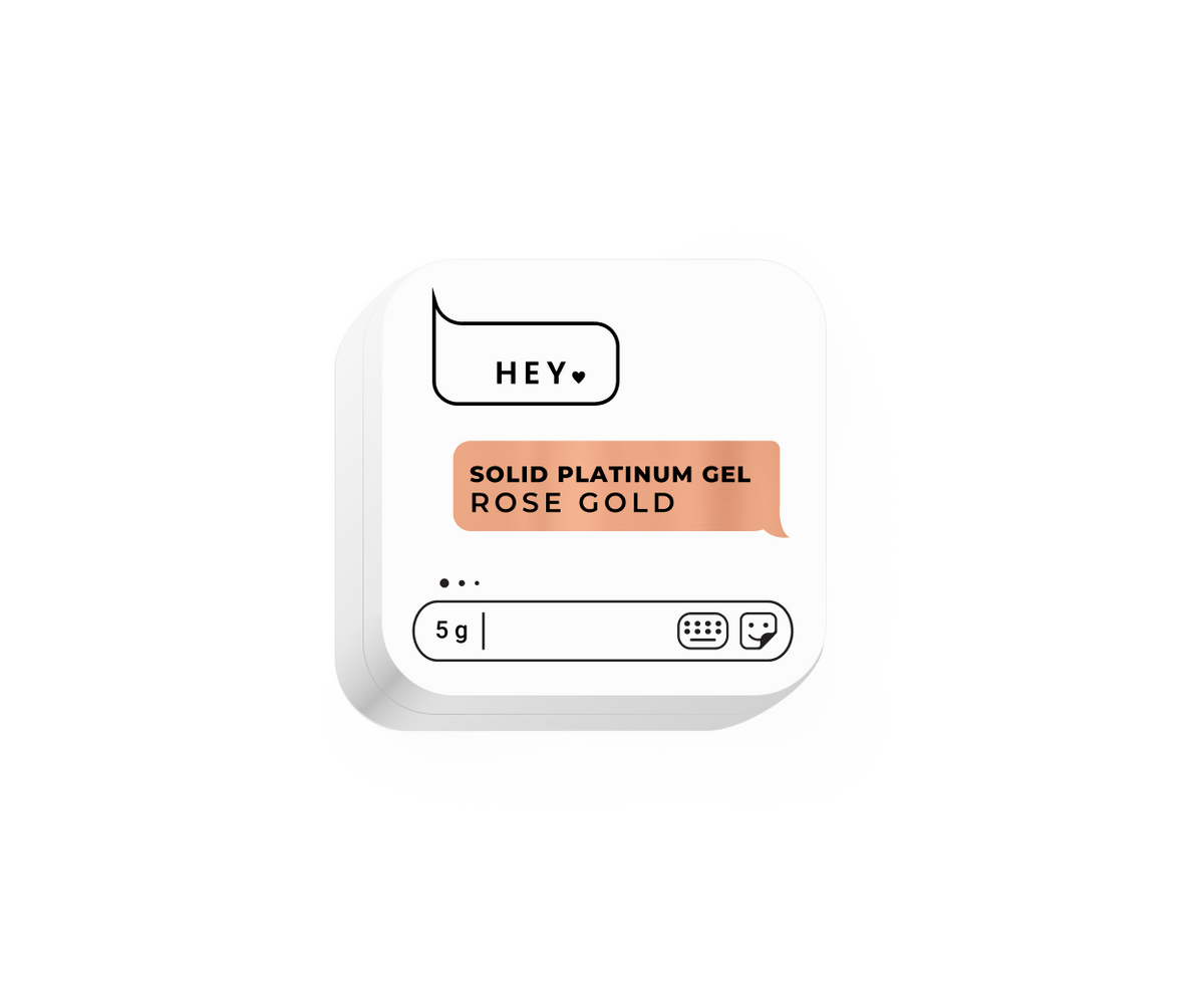 HEYLOVE Gel Paint Solid Platinum Rose Gold 5g